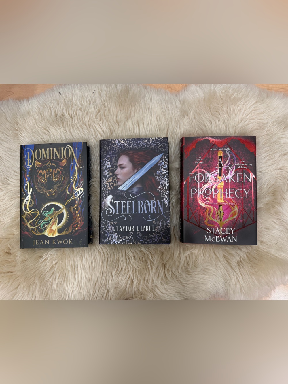 Allurial Book Set- The Forsaken Prophecy, Steelborn, Dominion Special Editions